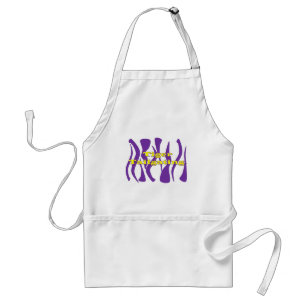 Tiger Tailgating Striped Apron Standaard Schort