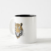 tiger tea cup tweekleurige koffiemok (Voorkant links)