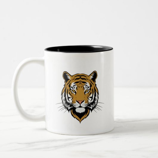 tiger tea cup tweekleurige koffiemok (Links)