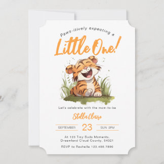 Tiger Theme Baby shower Invitation Kaart