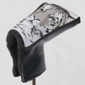 Tiger, tiger face, symbol of 2022  golfheadcover (3/4 voorkant)