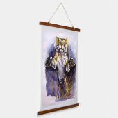 Tiger Tiger Hanging Tapestry Hangend Wandkleed (Gebogen)