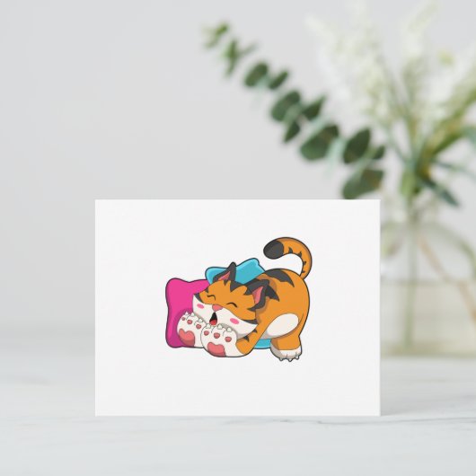 Tiger tired briefkaart (Staand voorkant)