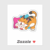 Tiger tired sticker (Vel)