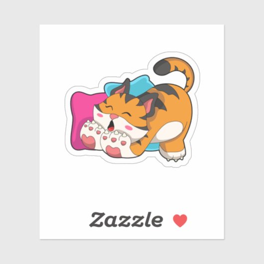 Tiger tired sticker (Vel)