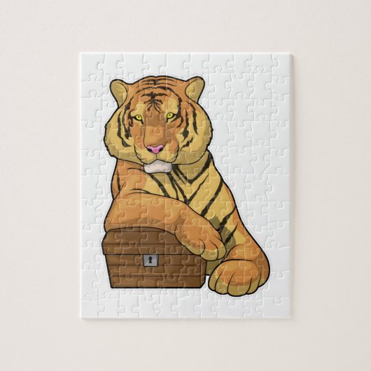 Tiger Treasurerborst Legpuzzel (Verticaal)