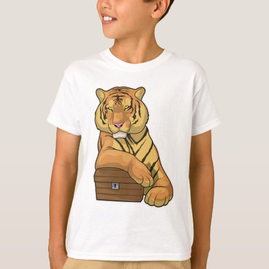 Tiger Treasurerborst T-shirt (Voorkant)