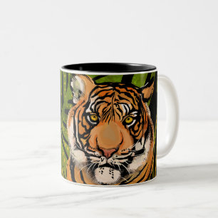 Tiger Two-Tone koffiekoffie-mok Tweekleurige Koffiemok
