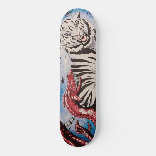 "Tiger v Dragon" par T.S. Tire Skateboard (Recto)