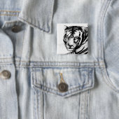 TIGER VIERKANTE BUTTON 5,1 CM (In situ)