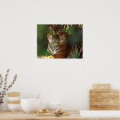 Tiger wakker poster (Keuken)