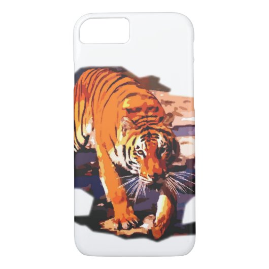 Tiger Walking iPhone 7 Coque (Dos)