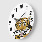 Tiger Wall Clock Grote Klok (Hoek)