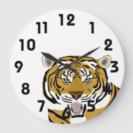 Tiger Wall Clock Grote Klok