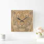 Tiger Wall Clock Vierkante Klok (Huis)