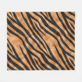 Tiger Wild Animal Pattern Fleece Deken (Voorkant (Horizontaal))