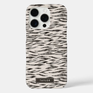 Tiger Wild Animal Skin Pattern iPhone 16 Pro Hoesje