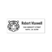 Tiger, Wild Cat Return Address Rubberstempel (Afrduk)