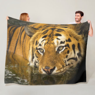 Tiger Wildlife Fleece Blanket