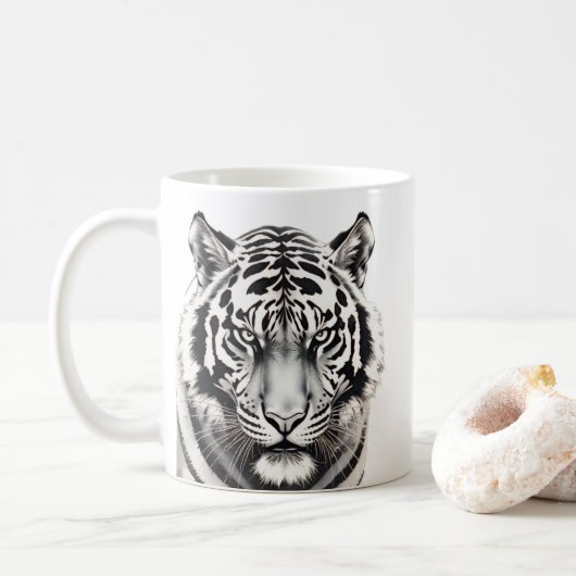 Tiger Wildlife Mug (Avec donut)
