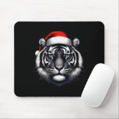 Tiger With Santa Hat Christmas Xmas Lover Zoo Keep Muismat (Met muis)