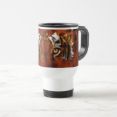 Tiger Yeux Imaginaire Faune Voyage Mug (Devant droit)