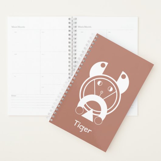 Tiger Zodiac Geometry Style Planner (Display)