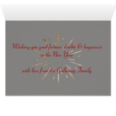 Tiger Zodiac Welcome 2022 Parties scintillant Gold (Intérieur Horizontal (Bas))