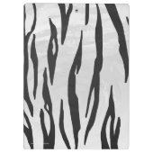Tiger zwart-wit afdrukken klembord (Achterkant)
