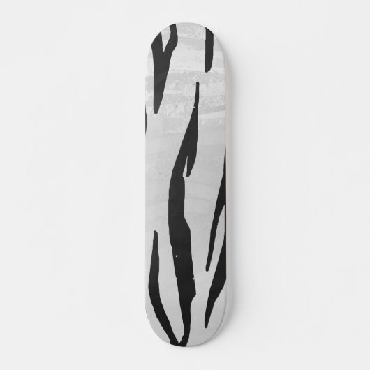 Tiger zwart-wit afdrukken skateboard (Voorkant)