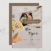 TigerNa Romantic Botanical Flat Card (Voorkant / Achterkant)