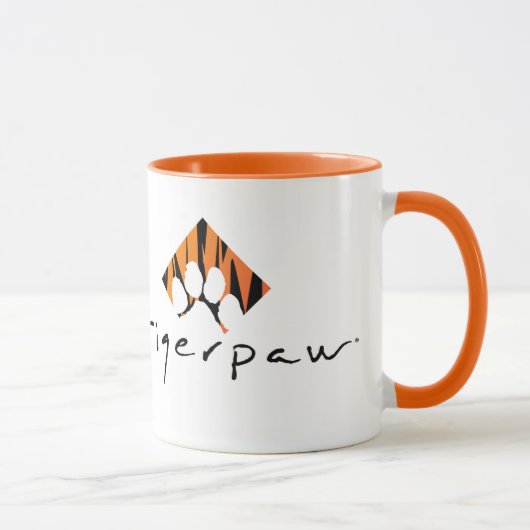 Tigerpaw tasse de sonnerie de 11 onces - orange (Droite)