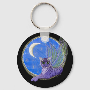Tigerpixie Fairy Tiger Fantasy Cat Art Sleutelhang Sleutelhanger