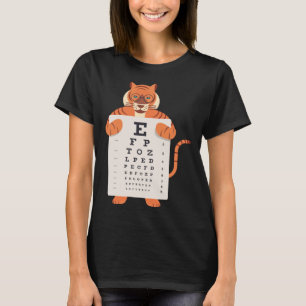Tigers Baby Tiger Eye Chart Artistic Anima T-shirt