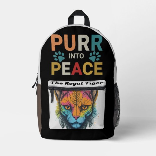 Tiger's Bagpack Bedrukte Rugzak (Voorkant)