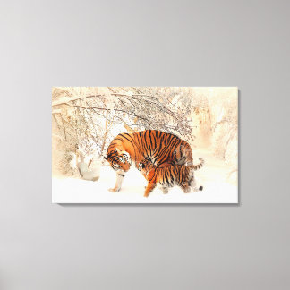 Tigers Canvas Afdruk