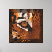 Tiger's Eye Wildlife Supporter Art sur toile Impri (Recto)