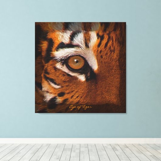 Tiger's Eye Wildlife Supporter Art sur toile Impri (Insitu (Plancher de Bois))