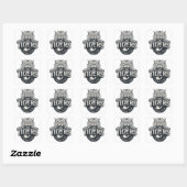 Tigers Football Team Vierkante Sticker (Vel)