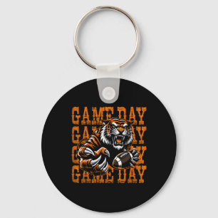 Tigers Football Wedstrijd Dag Vintage Vervallen Sc Sleutelhanger