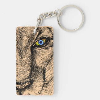 Tiger's Gaze Acryl Sleutelhanger
