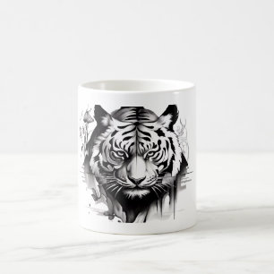 Tigers Head op een koffiemok collecteurs set