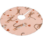 Tigers herfstbladeren:  springspatroon kerstboom rok (Gekanteld)