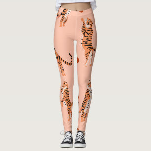 Tigers herfstbladeren:  springspatroon leggings