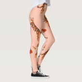 Tigers herfstbladeren:  springspatroon leggings (Rechts)
