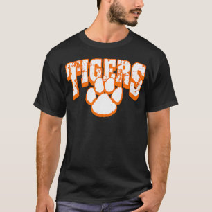 Tigers School Spirit Mascotte Terug naar School T-shirt