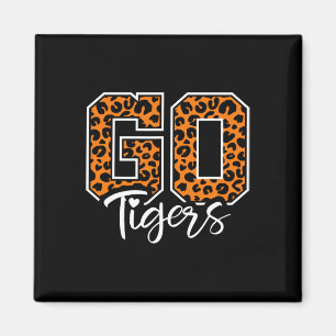 Tigers School Sport Fan Team Spirit Mascotte Schat Magneet