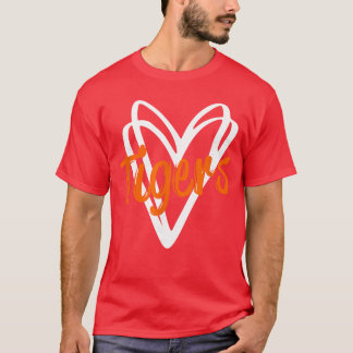 Tigers School Sport Faneam Spirit Mascotte Schatti T-shirt