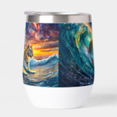 Tigers Surfing Space Design van Rich AMeN Gill (Rechts)