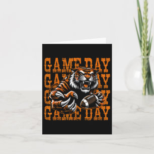 Tigers Voetbalwedstrijd Vintage Onerzijds School Kaart